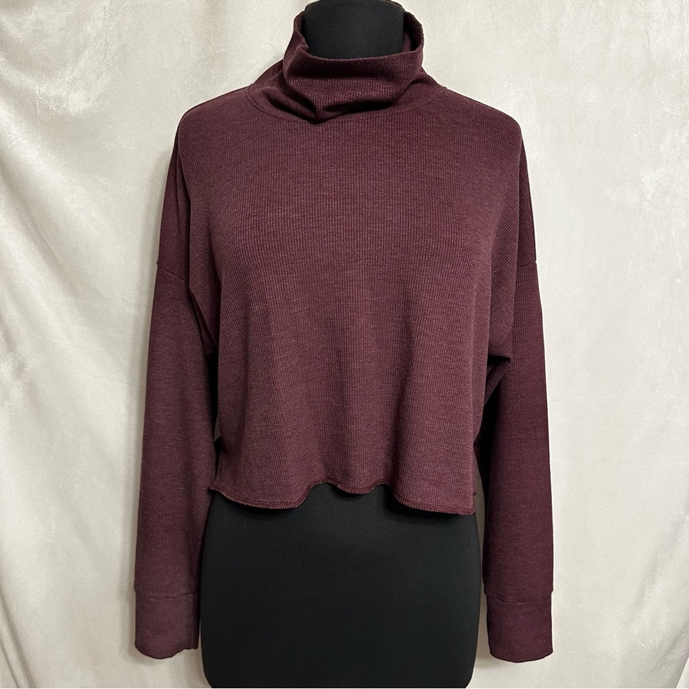 American Eagle Purple Turtleneck Long Sleeved Top size Small NWT
